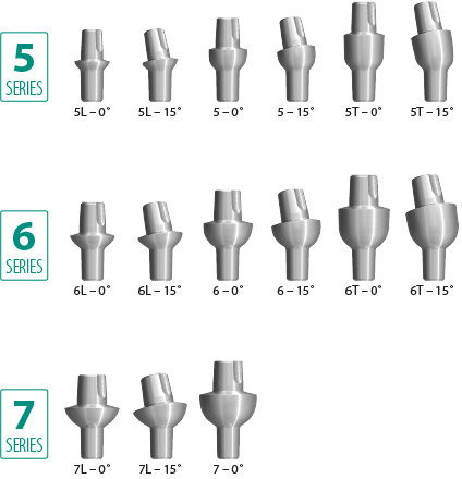 Healing Abutments with a 3.0mm Post