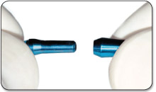 7. Remove titanium posts from the implant well and assemble to a corresponding titanium implant analog.